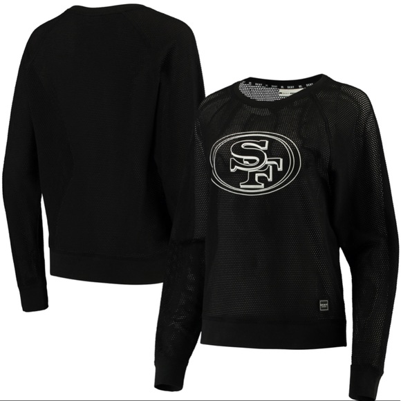 Dkny Tops - San Francisco 49ers Mesh Raglan Long Sleeve Top